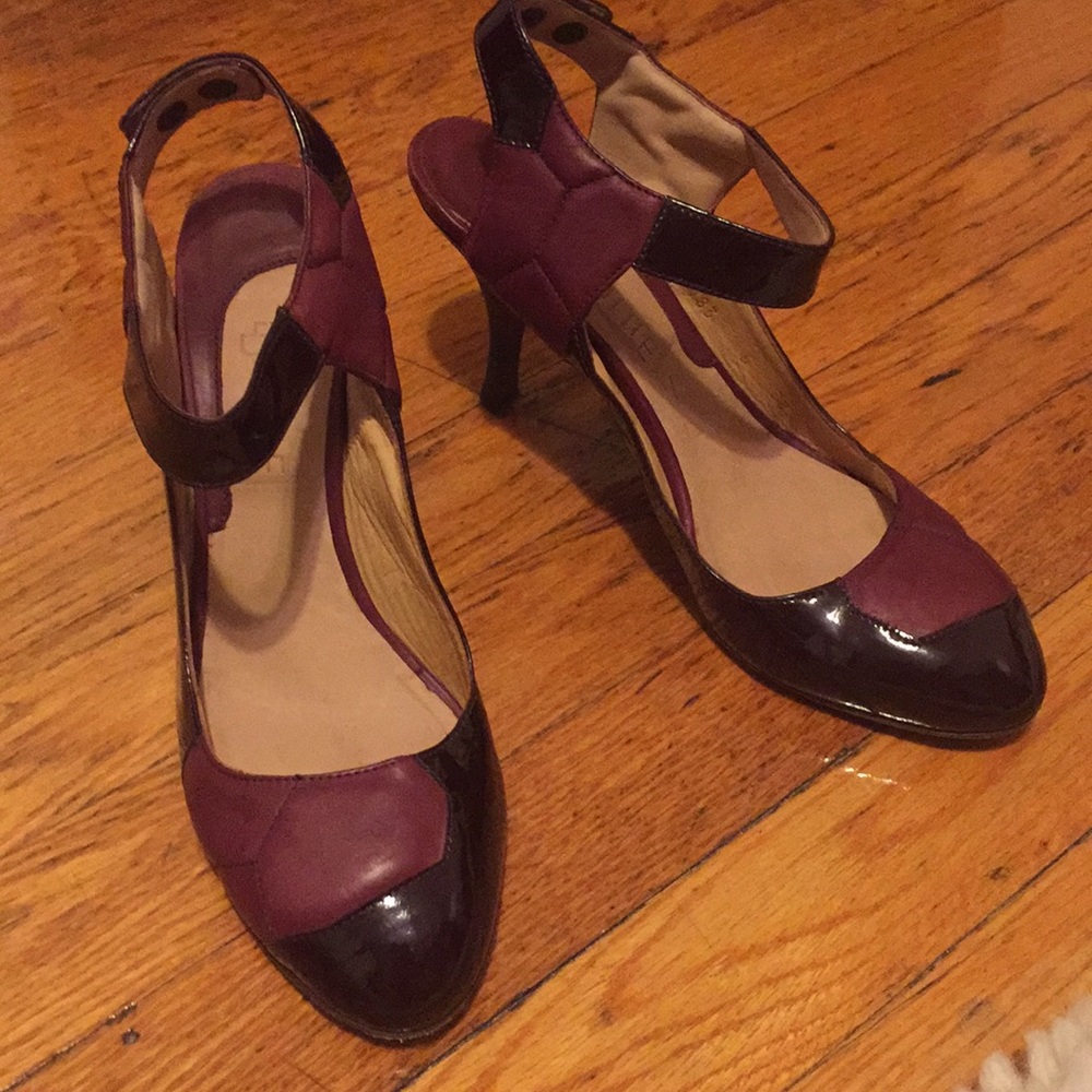 LD Tuttle patent leather Mary Jane kitten heel