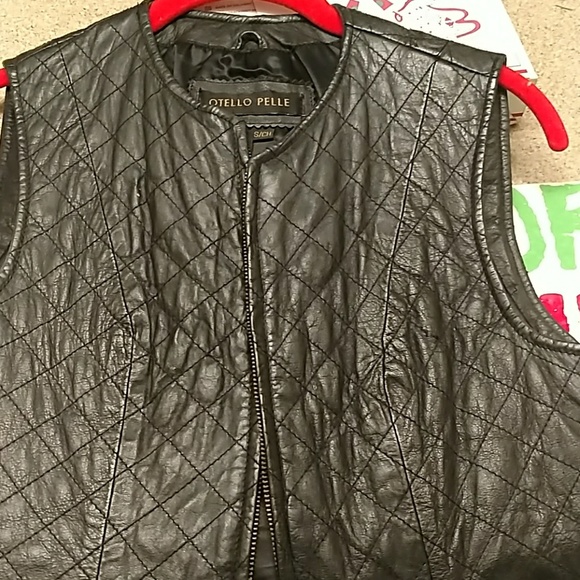Real leather designer vest - Picture 1 of 8