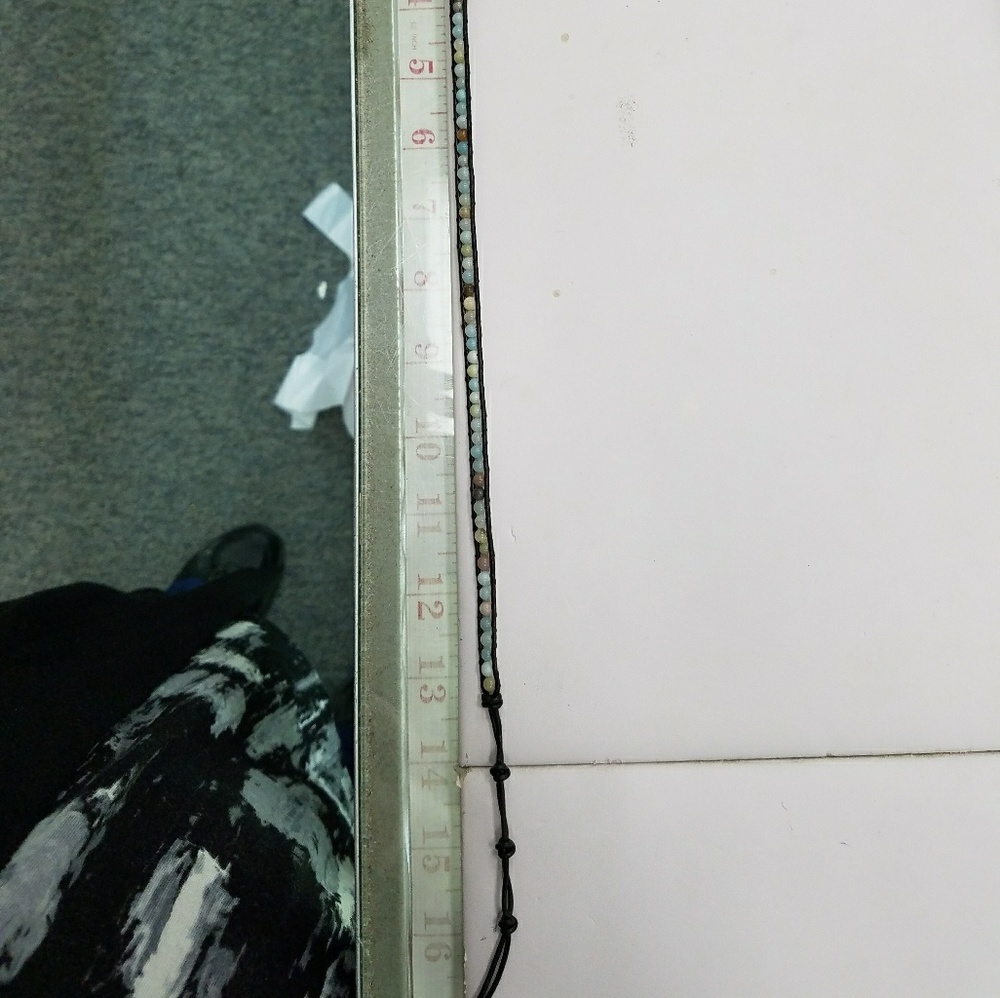 Amazonite Leather wrap Bracelet Unisex - Picture 4 of 5