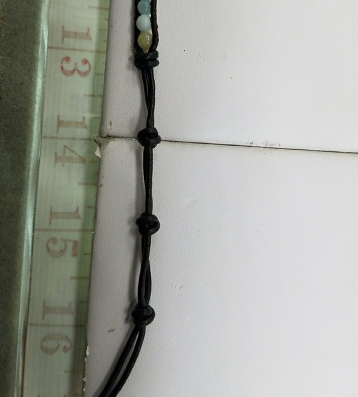 Amazonite Leather wrap Bracelet Unisex - Picture 5 of 5