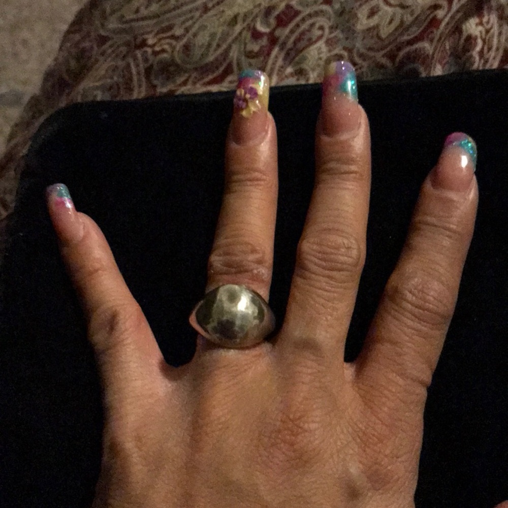 Sterling silver dome ring