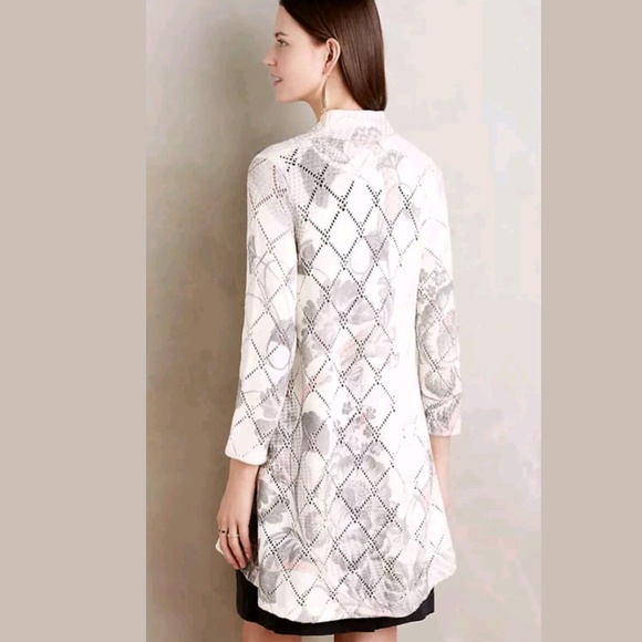 NEW AnthroKnitted& Knotted Diamondlink Cardigan - Picture 1 of 5