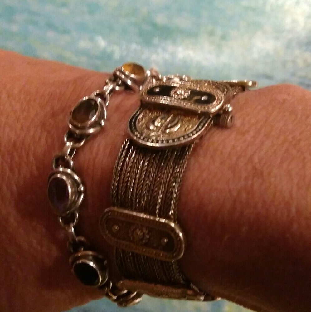 RARE Istanbul 9-STRAND SOLID 925 Sterling Silver - Picture 2 of 8
