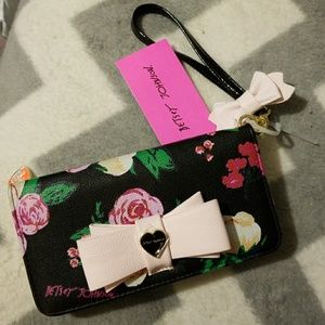 Betsy Johnson wristlet wallet