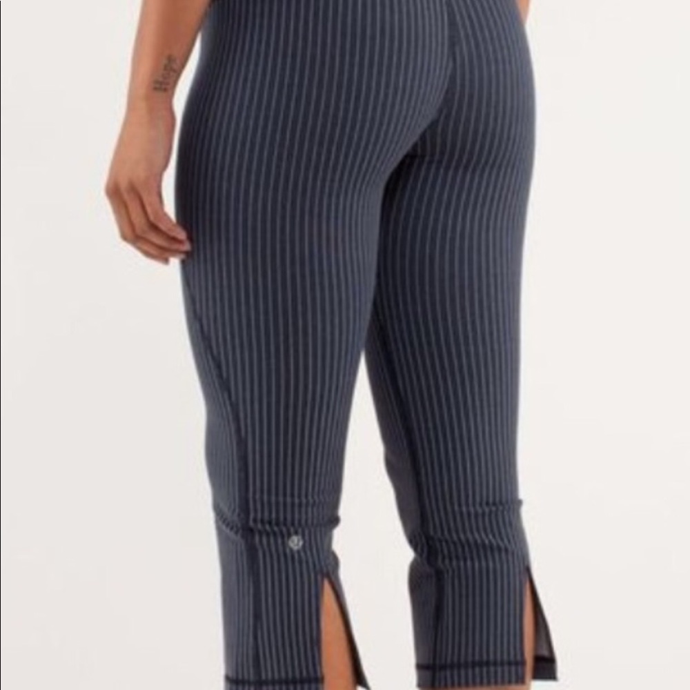 Lululemon pinstripe crops