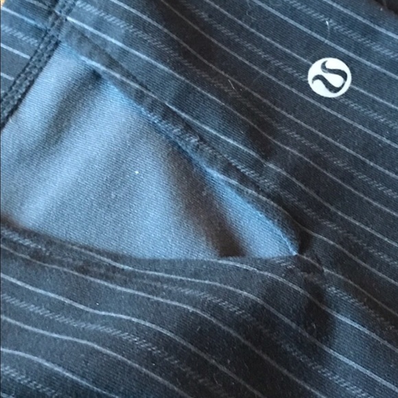 Lululemon pinstripe crops - Picture 2 of 2