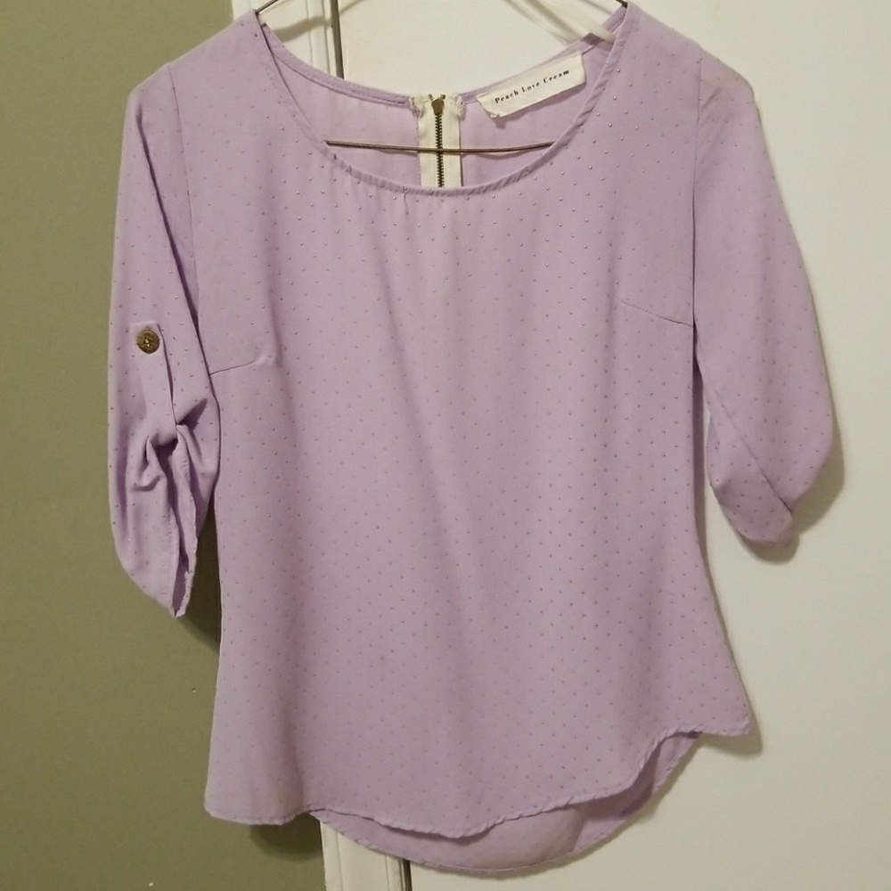 Cute lavender sheer blouse