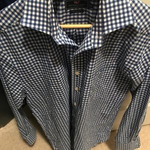 Men’s Vineyard Vines Blue/White Gingham Size M