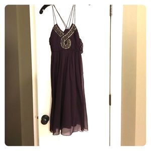 Motherhood maternity plum dress!