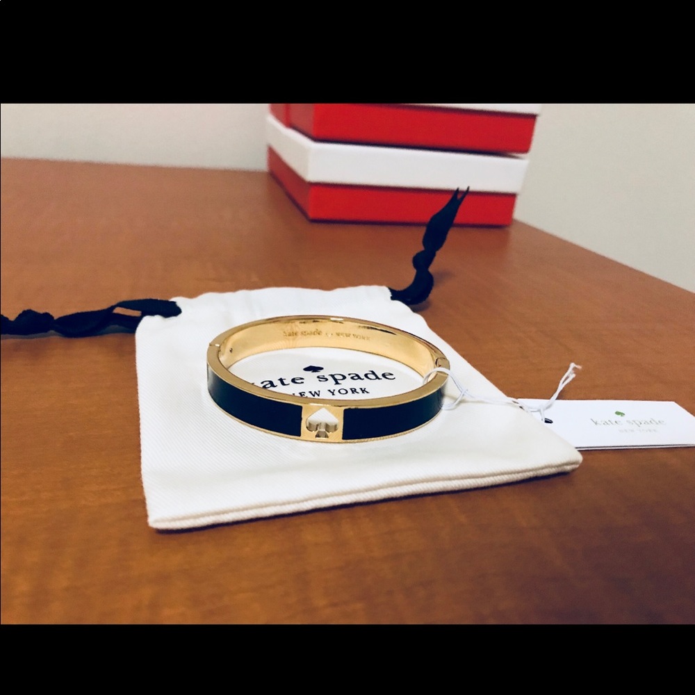 New 100% Authentic Black Kate Bangle