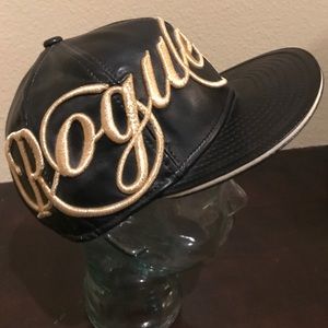 Rogue Status Script Black & Gold Hat