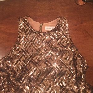 GORGEOUS GOLD COCKTAIL DRESS