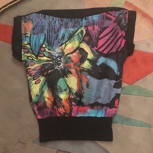 Desigual flower print cotton top