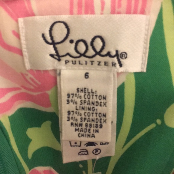 Lilly Pulitzer dress.. Size 6. Pink & Green. - Picture 3 of 5