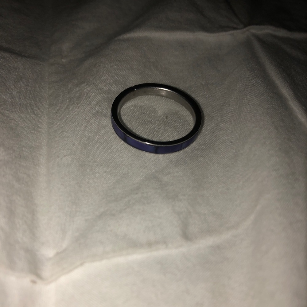 Purple Sterling Silver Ring