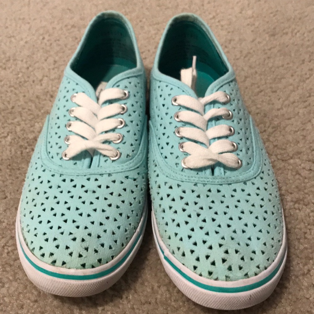 Blue sneakers