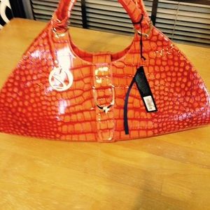New burnt orange handbag