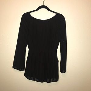 Black long sleeve romper