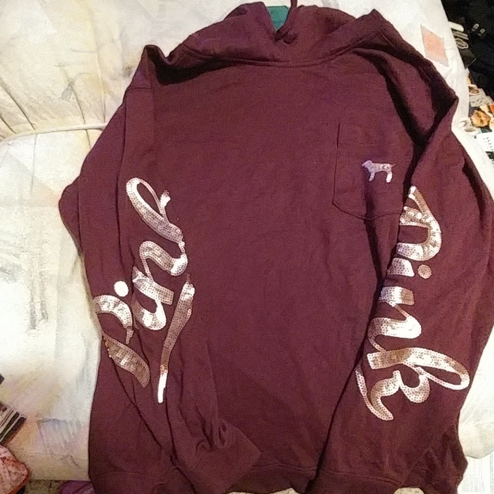 VS pink bling hoodie