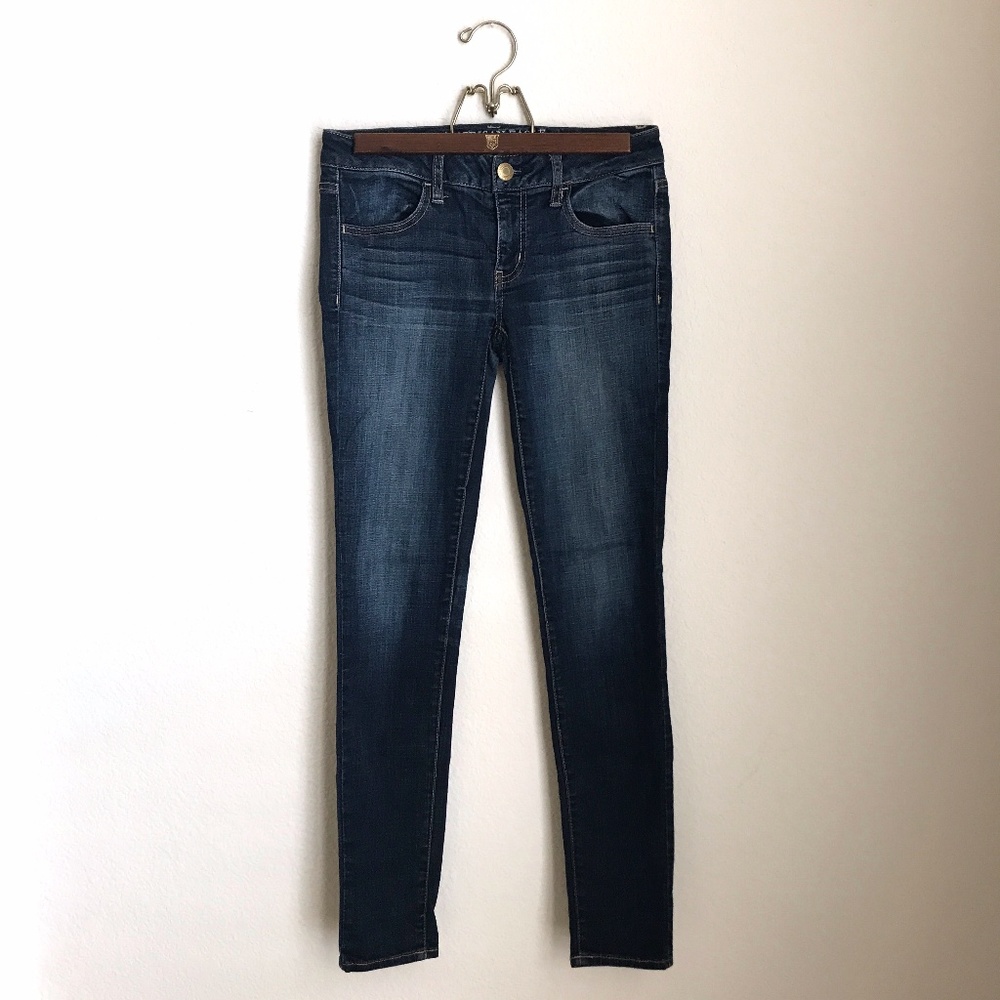 American Eagle Super Stretch Jeggings in Dark Wash