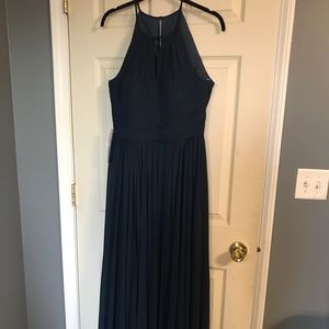 Azazie Cherish Bridesmaid Dress Dark Navy *NWT*