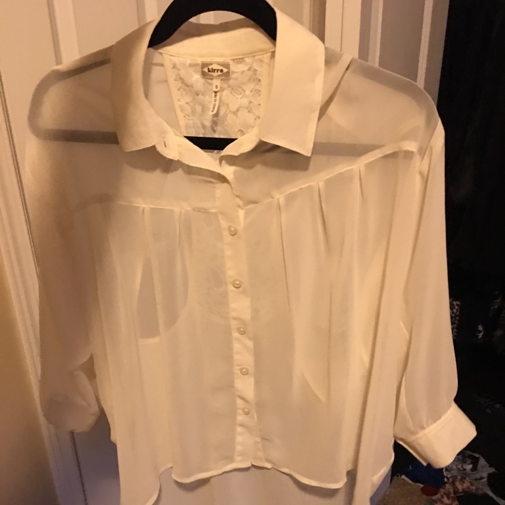 Chiffon button up