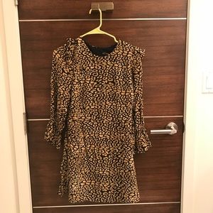 Zara leopard print dress size M