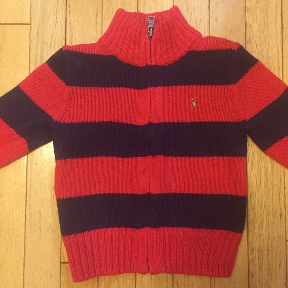 Boys Ralph Lauren Zip-Up Sweater😍 2T