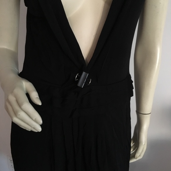 St. John couture sleeveless dress plunge neckline - Picture 4 of 7