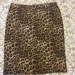 Charter Club Leopard Print Pencil skirt