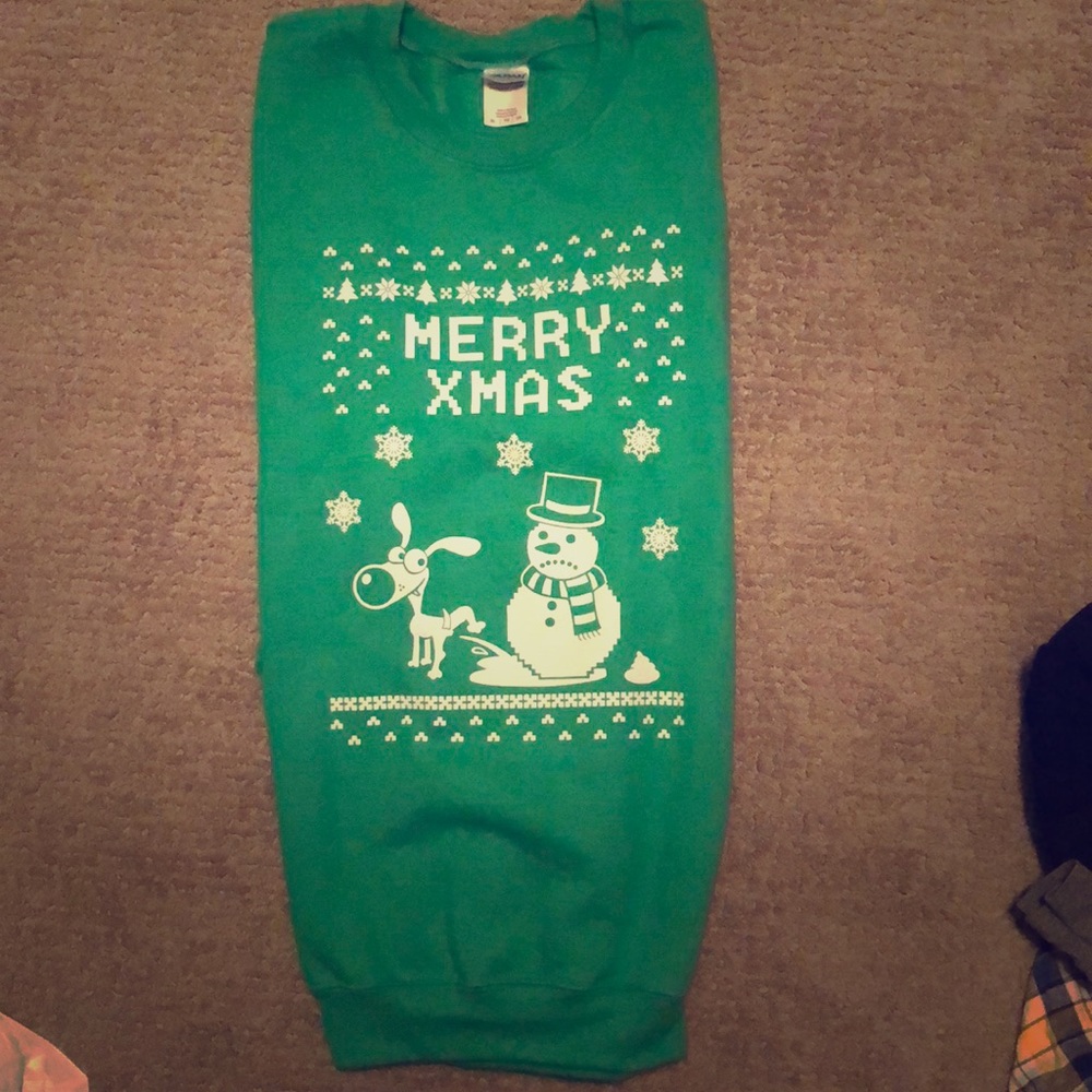 “Ugly” Green Christmas sweatshirt !!!