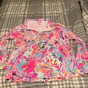 Lilly Pulitzer 1/4 zip sweatshirt