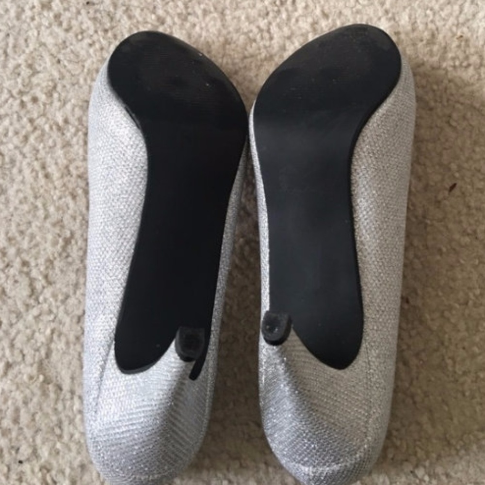 Silver Rhinestone Pumps - Picture 3 of 3