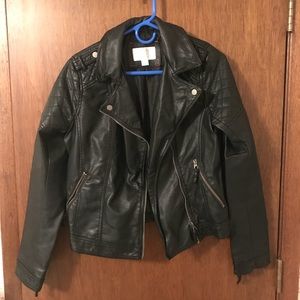 Faux Leather Jacket