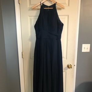Azazie Cherish Bridesmaid Dress in Dark Navy