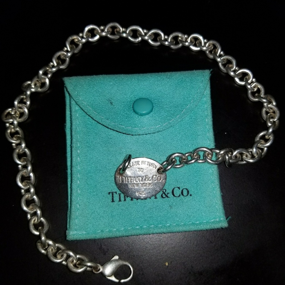 Tiffany & Co. Oval Tag Necklace