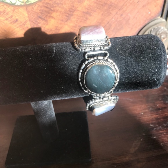 3 PIECE BOHO statement necklace earring bracelet - Picture 4 of 8