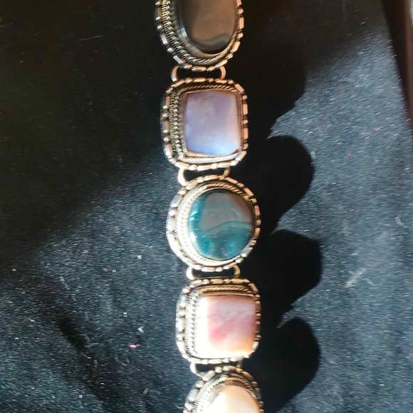 3 PIECE BOHO statement necklace earring bracelet - Picture 7 of 8