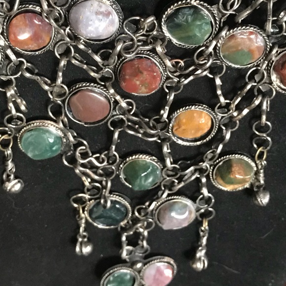 3 PIECE BOHO statement necklace earring bracelet - Picture 8 of 8