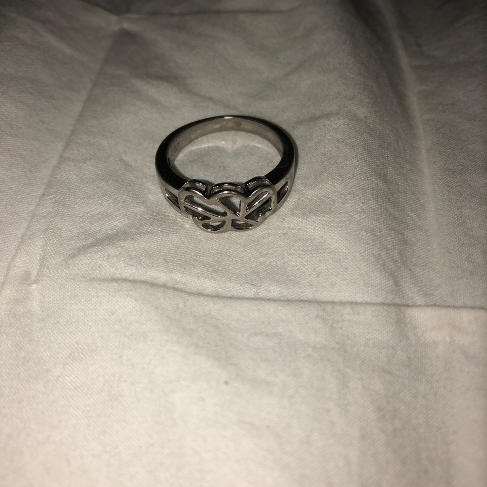 Sterling Silver Asymmetric Ring - size 7