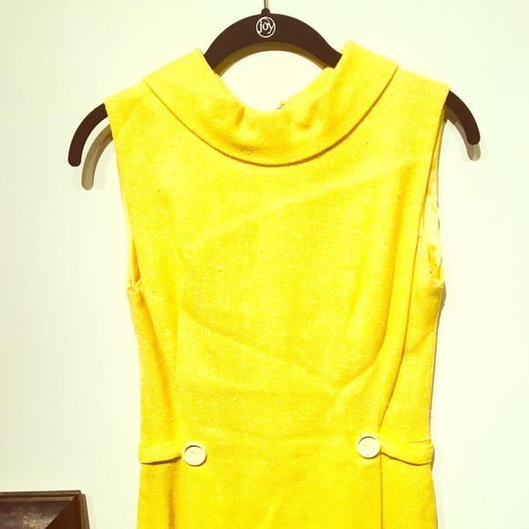 Vintage Yellow Dress  Small - Picture 1 of 7