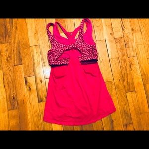 Lululemon tank and sports bra combo