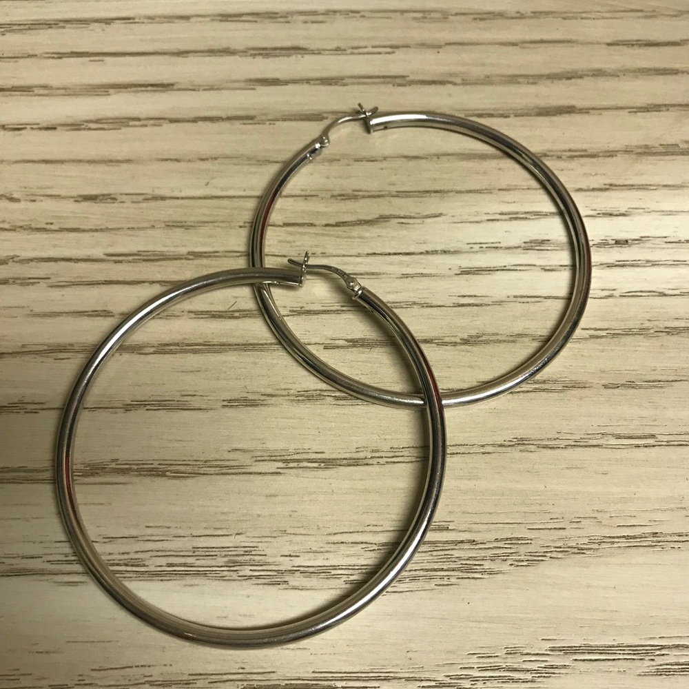 925 sterling hoop earrings