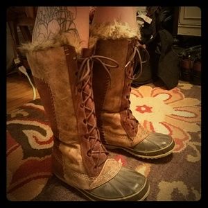 Sorel leather winter boots