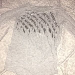 A Justice gray long sleeve shirt