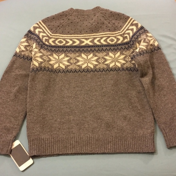 [SOLD] J. Crew Fair Isle Lambswool Sweater (MD) - Picture 2 of 5