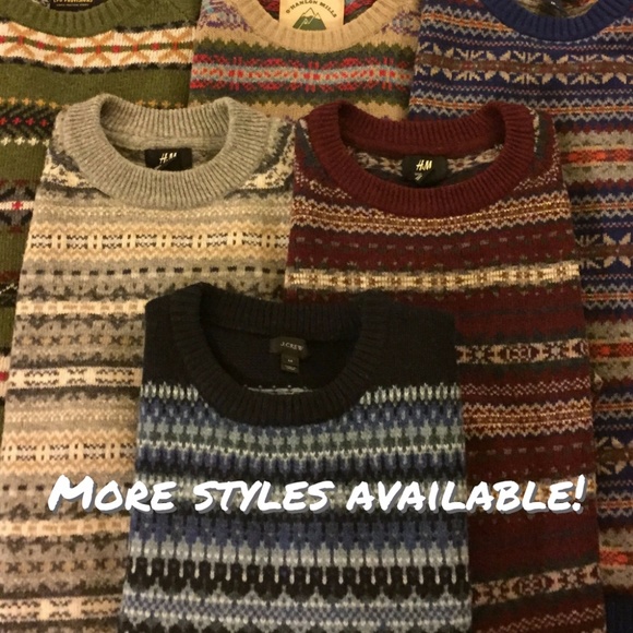 [SOLD] J. Crew Fair Isle Lambswool Sweater (MD) - Picture 5 of 5