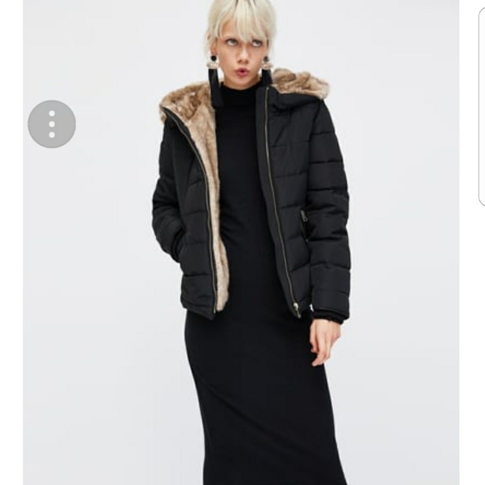 ZARA... long ribbed Dress Black NEW. - Picture 3 of 5