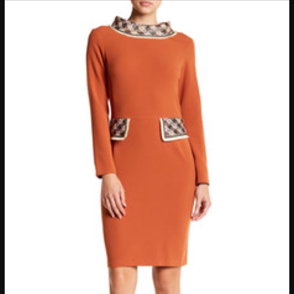 Iren Klairie retro look wool blend dress NEW