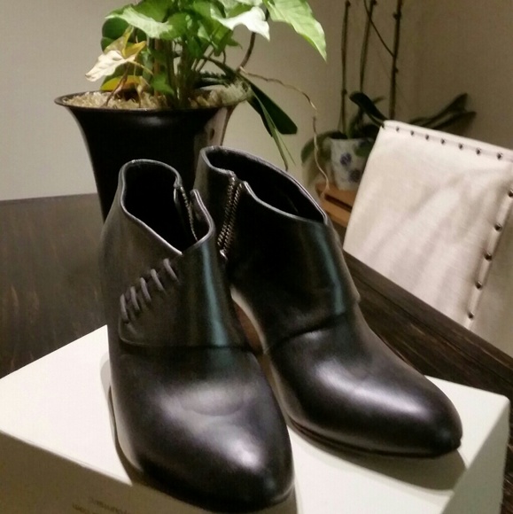 Anthro black booties (discount on bundle -10%) - Picture 2 of 3